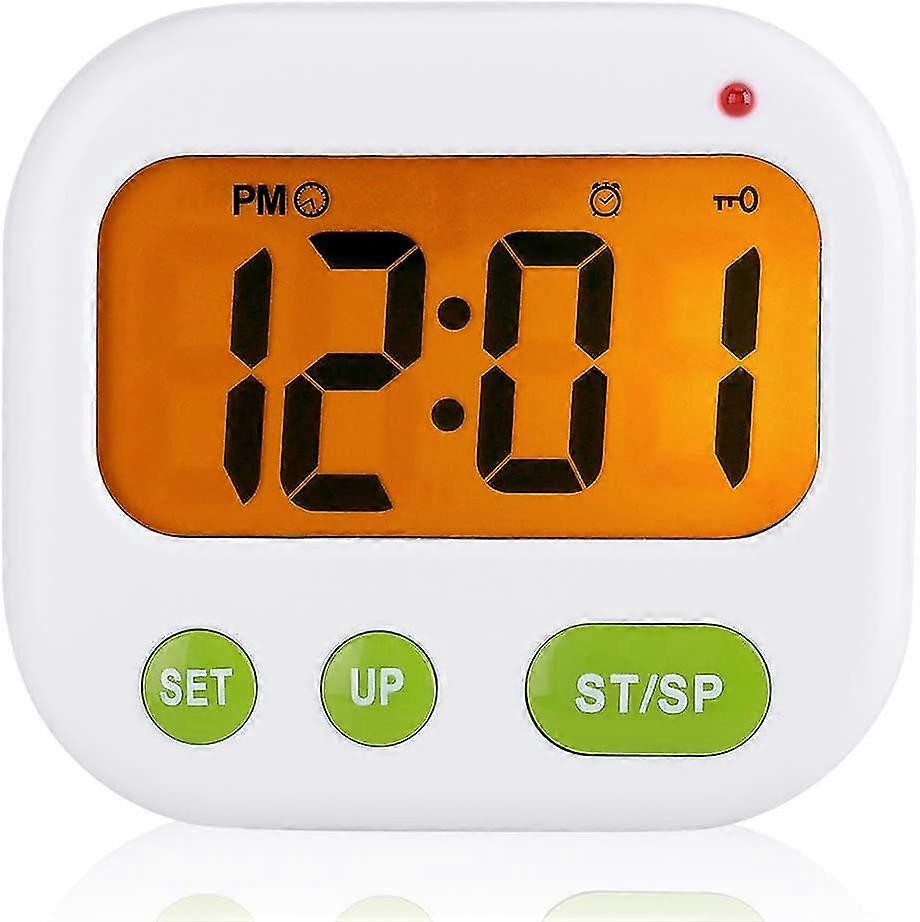Alarm Clock Digital Lcd Vibration Clock Battery Operated Modern Portable Timer Clock t