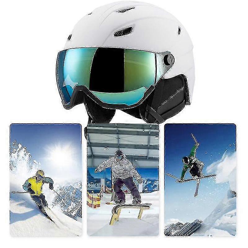 Ski Helmet With Ski Goggles, Snowboard Helmet And 2-in-1 Visor Goggles Set  | Fruugo NO