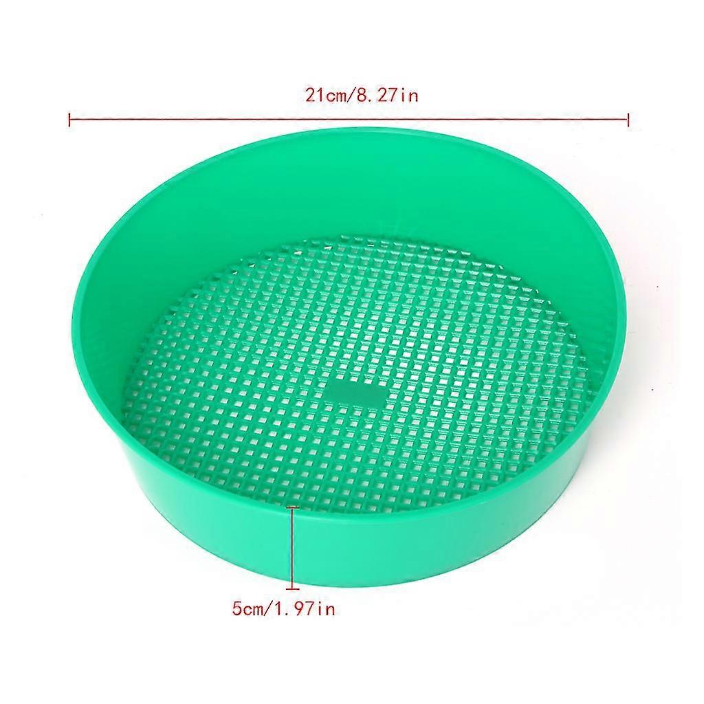 Plastic Garden Sieve Compost Soil Stone Mesh Gardening Tool Portable Accessory