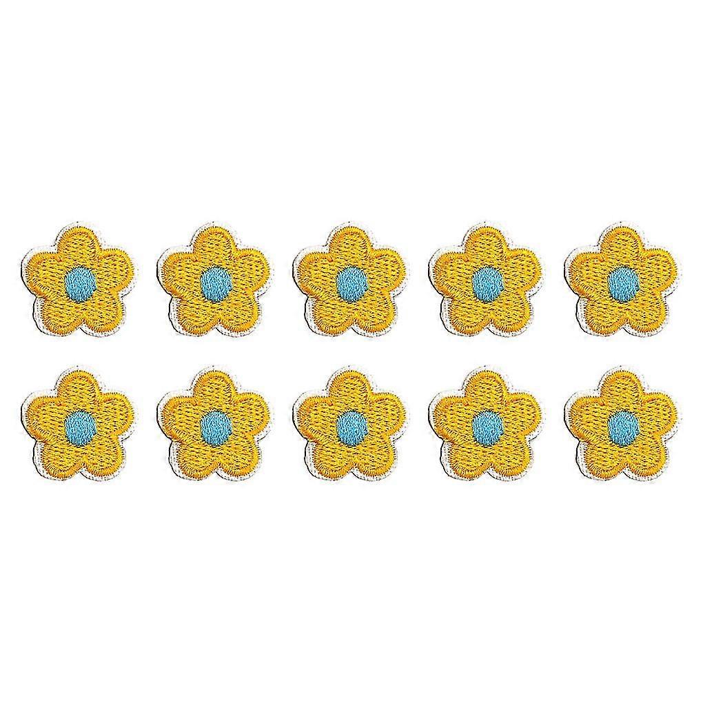 10 Pieces Flower Iron On Patch Practical Durable Self-adhesive Tool