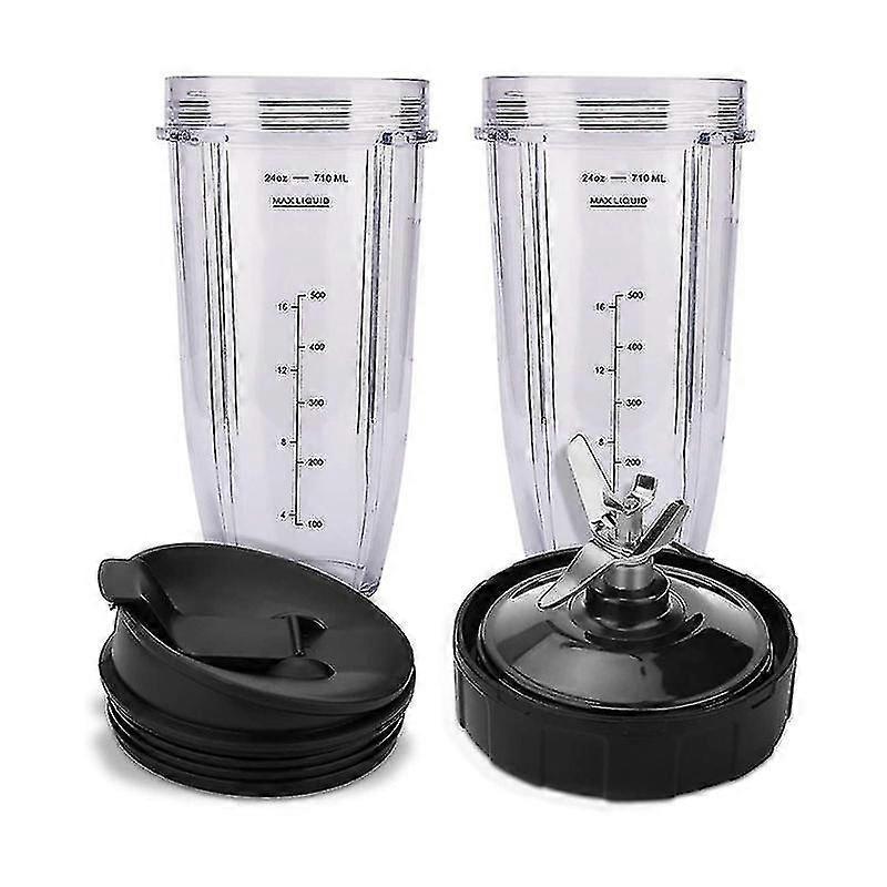 For Ninja 7 Fins Extractor Blades And 24oz Ninja Blender Cup With Lid