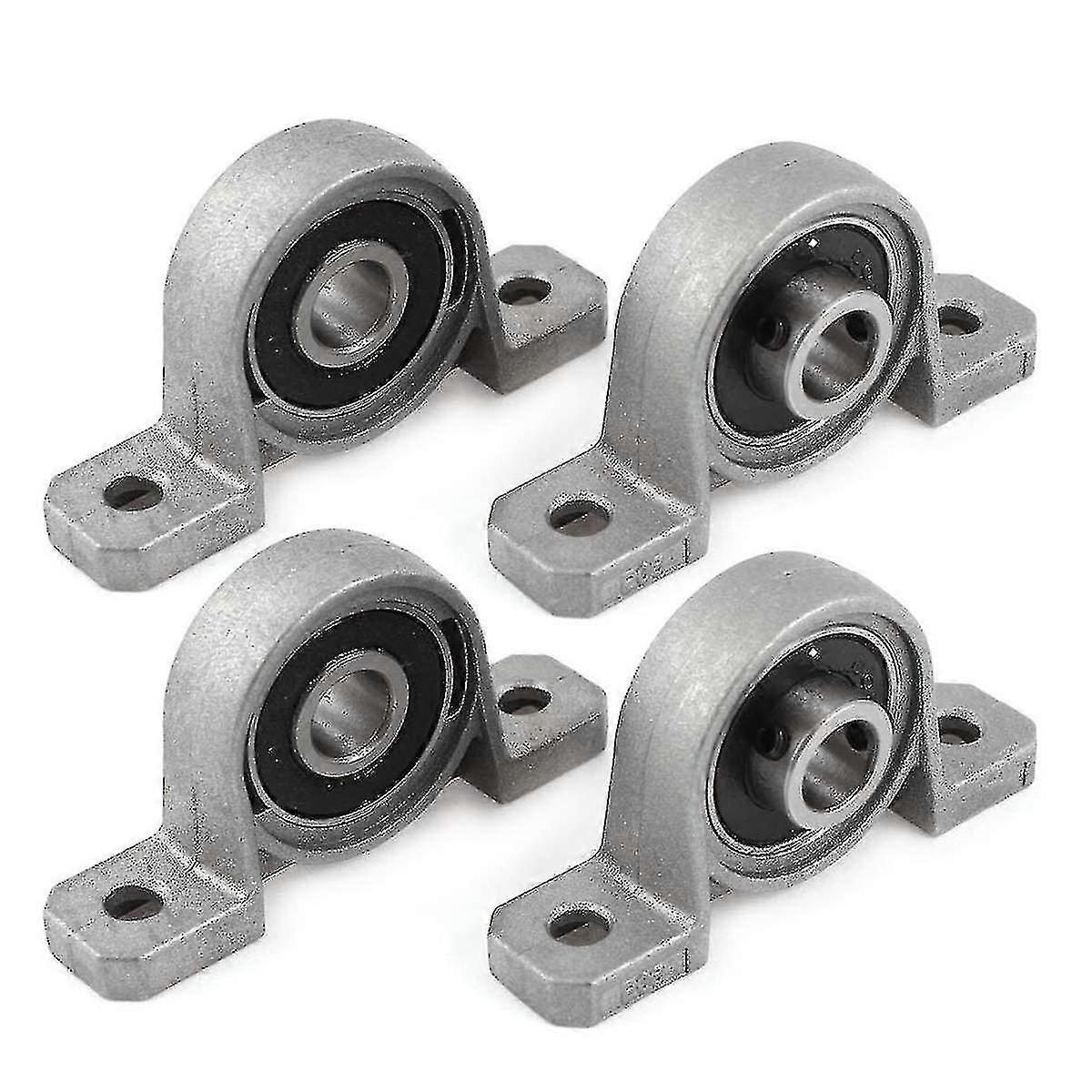 4pcs Pillow Block Bearing Bore Diameter Zinc Alloy Inner Ball Mounted Lead Screw Support Kit