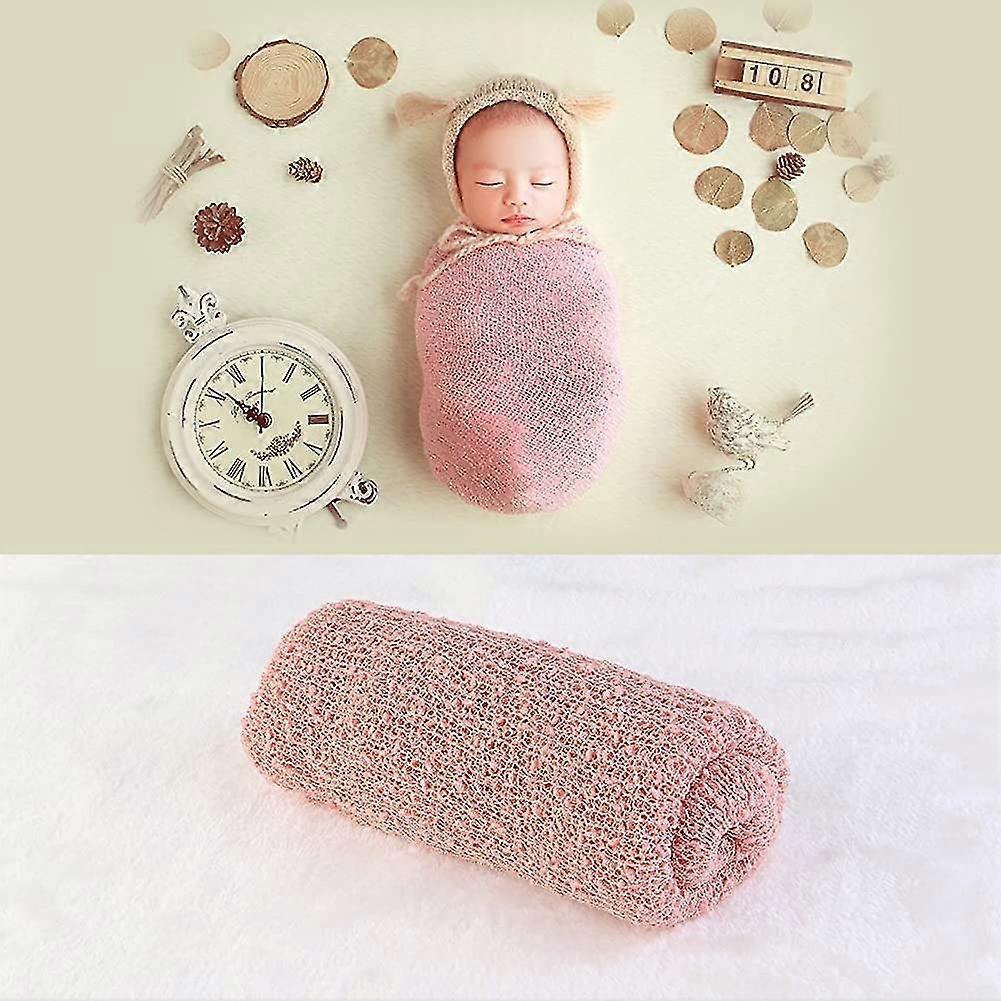 Newborn Baby Photography Photo Prop Stretch Wrap Baby Long Ripple Wrap Pink Heilwiy Gift