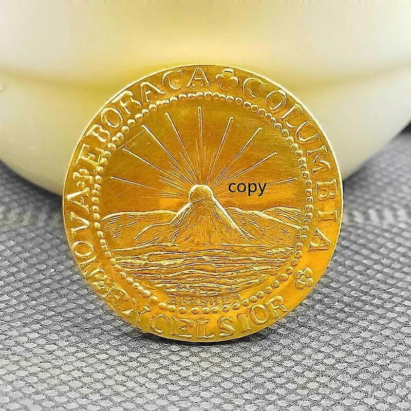 1787アンティークBrashedaブローニュコインチャームゴールドケースアクセサリーメダリオン1ドル未満無料コピーコイン