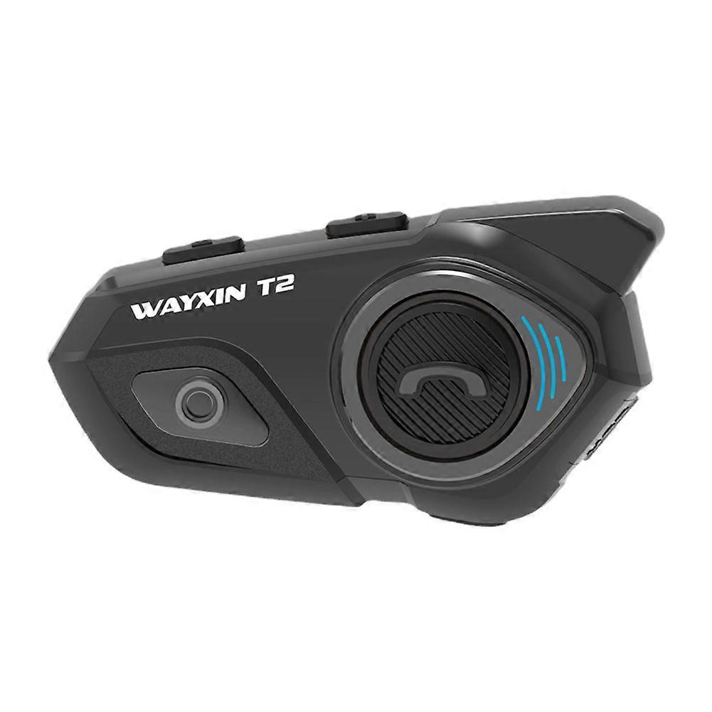 T2/QTB35 Motorcykel Hjälm Headset Motor Communicator Högtalare Interphone Headset Biker för 2 Ryttare Bluetooth Intercom Hörlurar