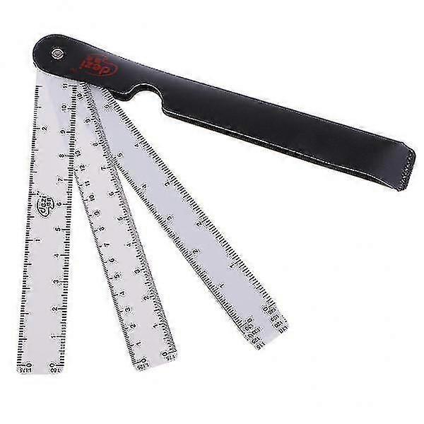 2x6 Folding Fan Shape Architects Scale Ruler For Graphics Multi Ratio Scale