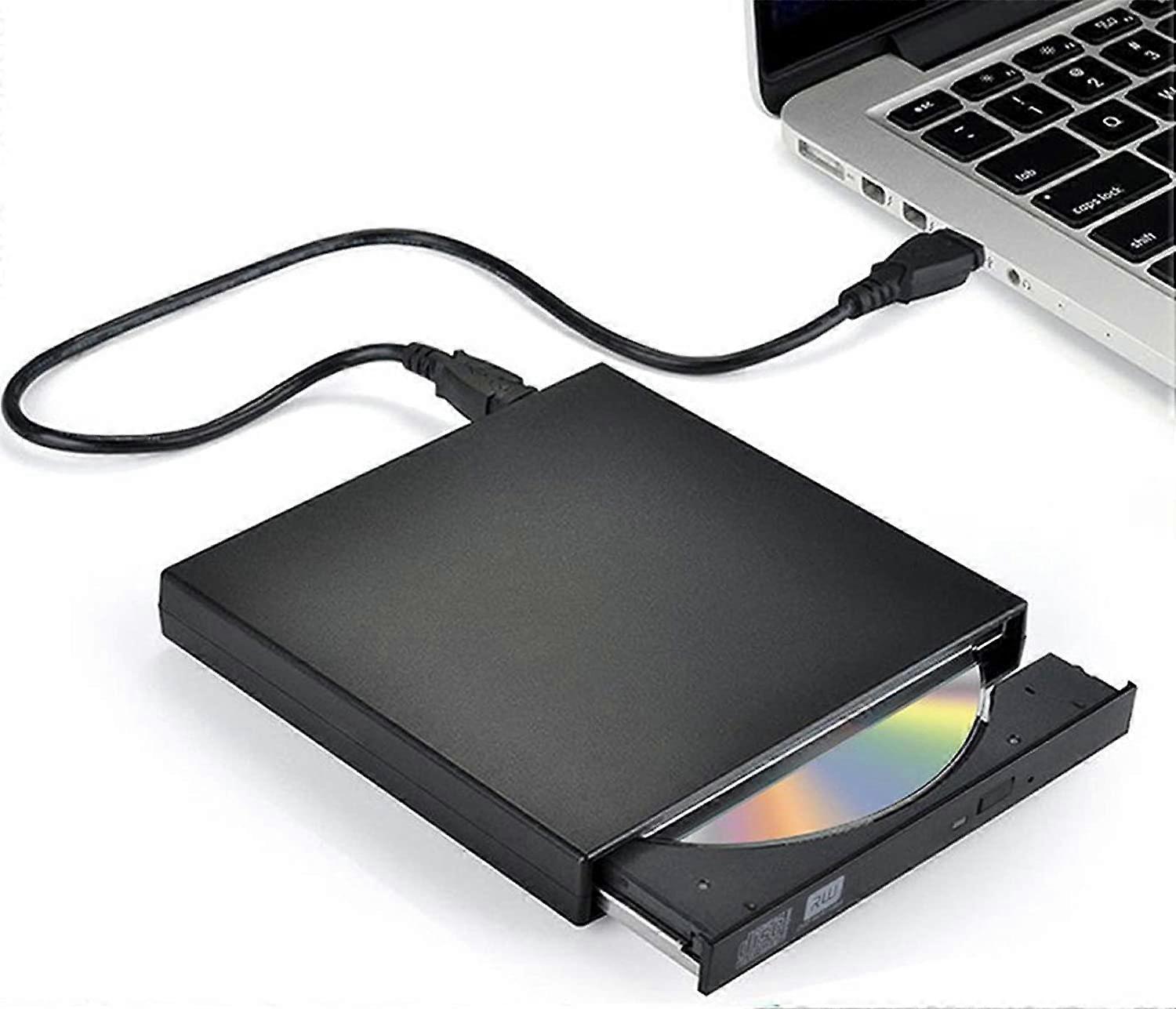 External CD DVD ROM Writer Burner Player Drive USB PC Laptop Mac Windows 7/8/10/11