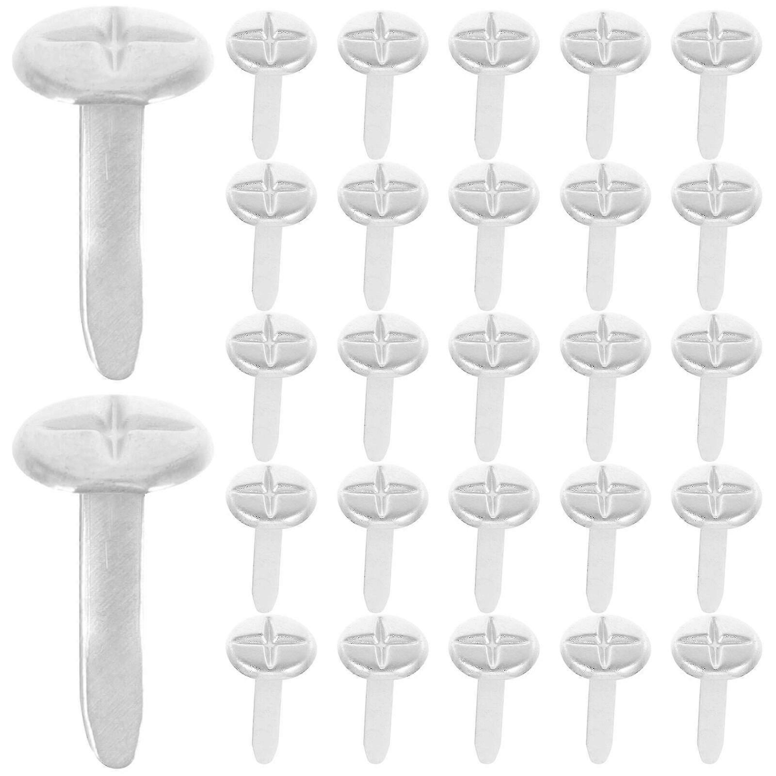 100pcs Brad Fastener Two-legged Nail Brad Paper Fastener Scrapbook Paper Fastener Brad