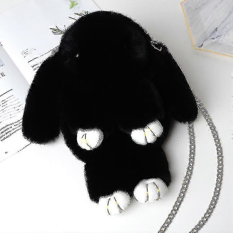 Fashion Plush Rabbit Mochila Single Double Shoulder Slant Span Bag Presente de Natal