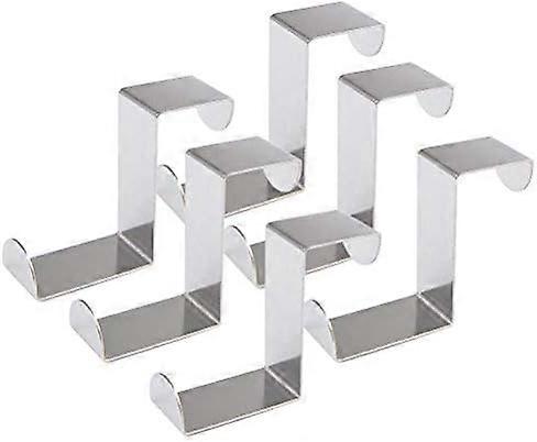 XHX Σετ 6 τεμ Γάντζος μεταλλικού παλτό από ανοξείδωτο ατσάλι Z σχήματος γάντζου για κλειδί, κασκόλ, τσάντα, κουζίνα, υπνοδωμάτιο, ντουλάπα, συρτάρι κ.λπ.