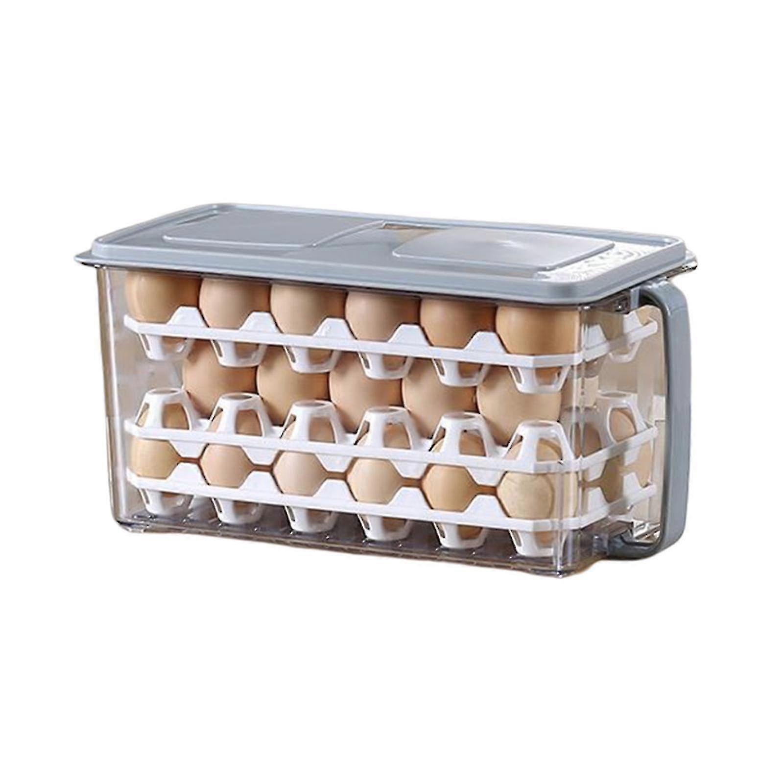 Egg Storage Container For Refrigerator Door Large Capacity Refrigerator Egg Container Kitchen Accessories