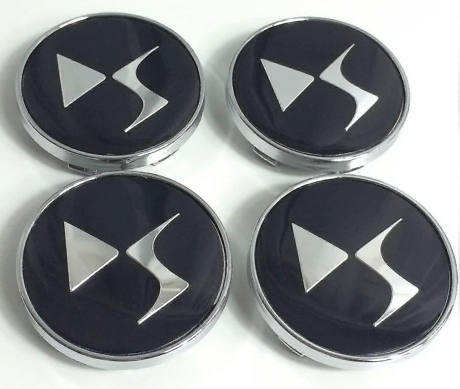 4 x DS Hjulcentrum Navskydd Fälg 60 mm logotyp emblem emblem Citroen DS3 DS5 Navskydd