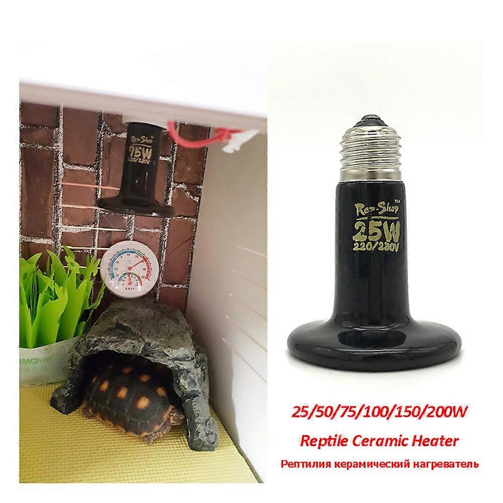 220Vクローリングペット爬虫類セラミック加熱ランプトカゲ遠赤外線ペットセラミック電球25W 50W 75W 100W 150W 200W