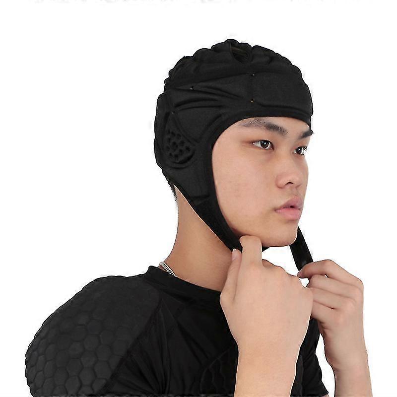 Soft Helmet Soft Shell Head Protector Goalkeeper Adjustable Soccer Goalie Helmet Support Football Helmet