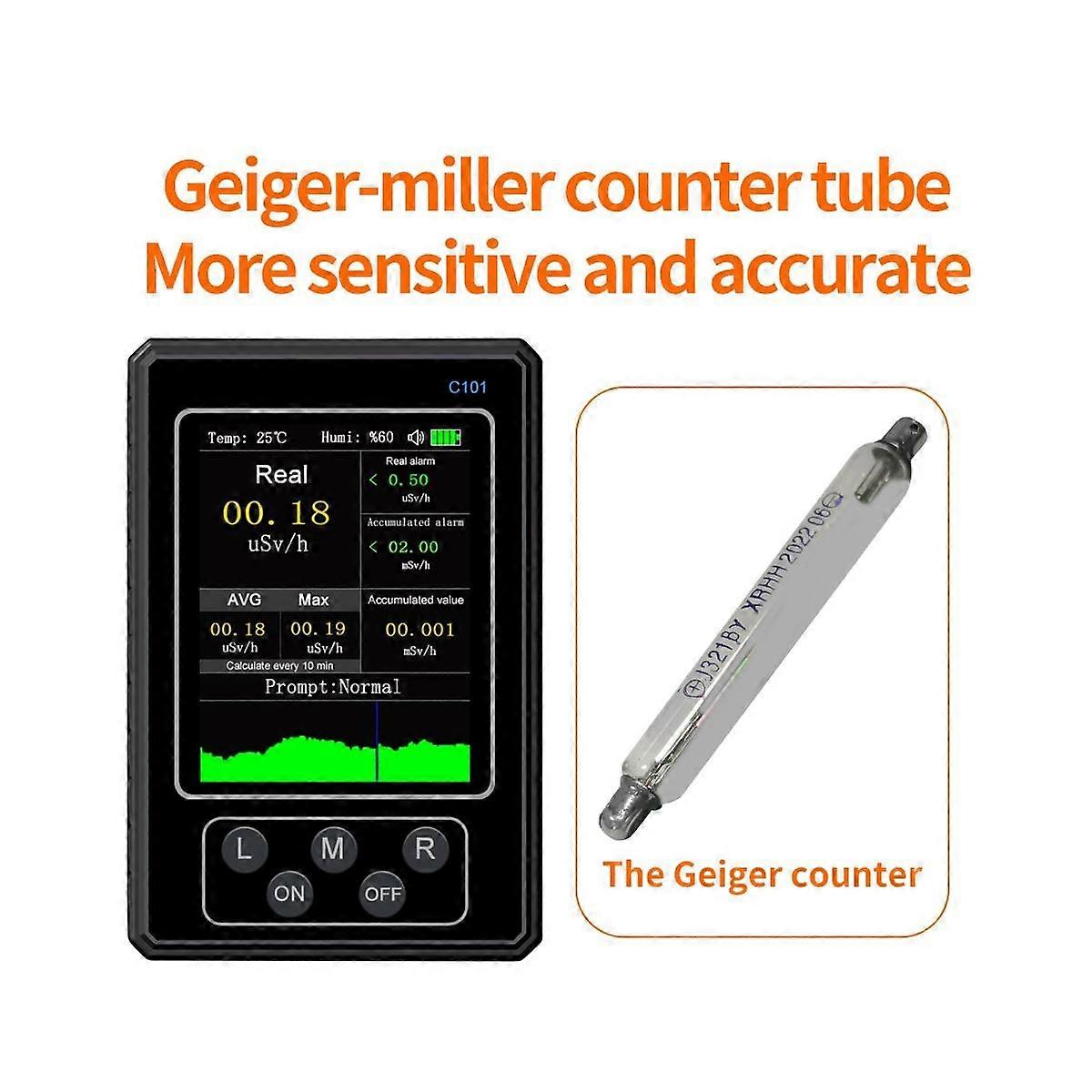 Geigerzähler Kernstrahlungsdetektor Handdosimeter Y Röntgen-Beta-Gamma-Detektor LCD-Radioaktivitätstester