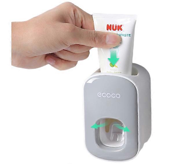 Squeezing Toothpaste Automatic Toothpaste Dispenser Toothbrush Holder Wall Mounted Bathroom Storage