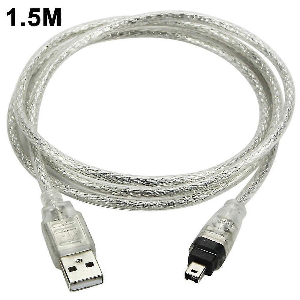 kabel usb hann til firewire plugg til mini 4-pinners til firewire adapter