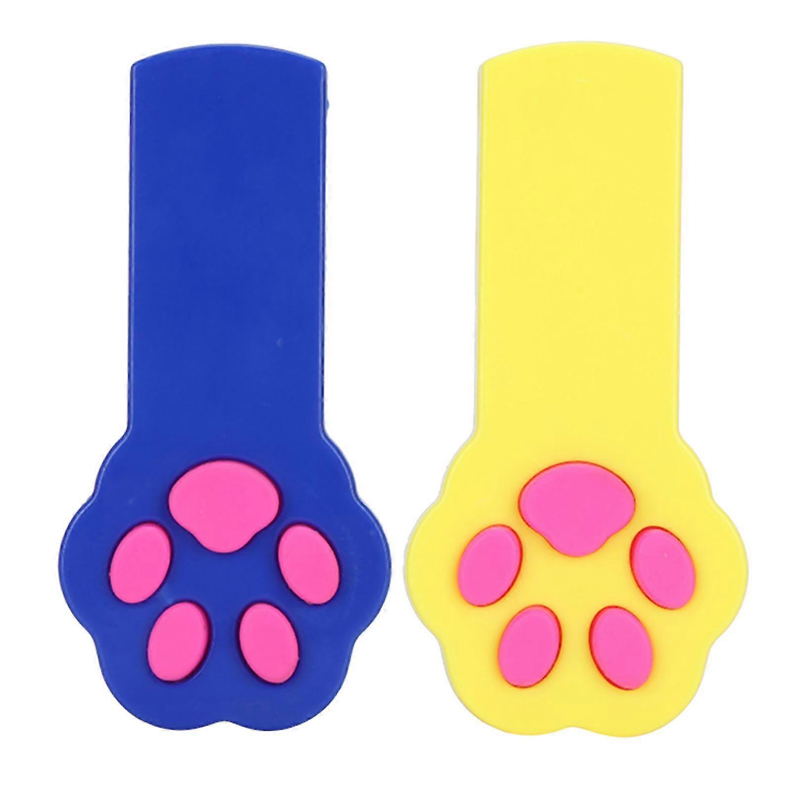 Interactive Cat Teaser Toy 2pcs Paw Claw Shape Training Tool with Red Light