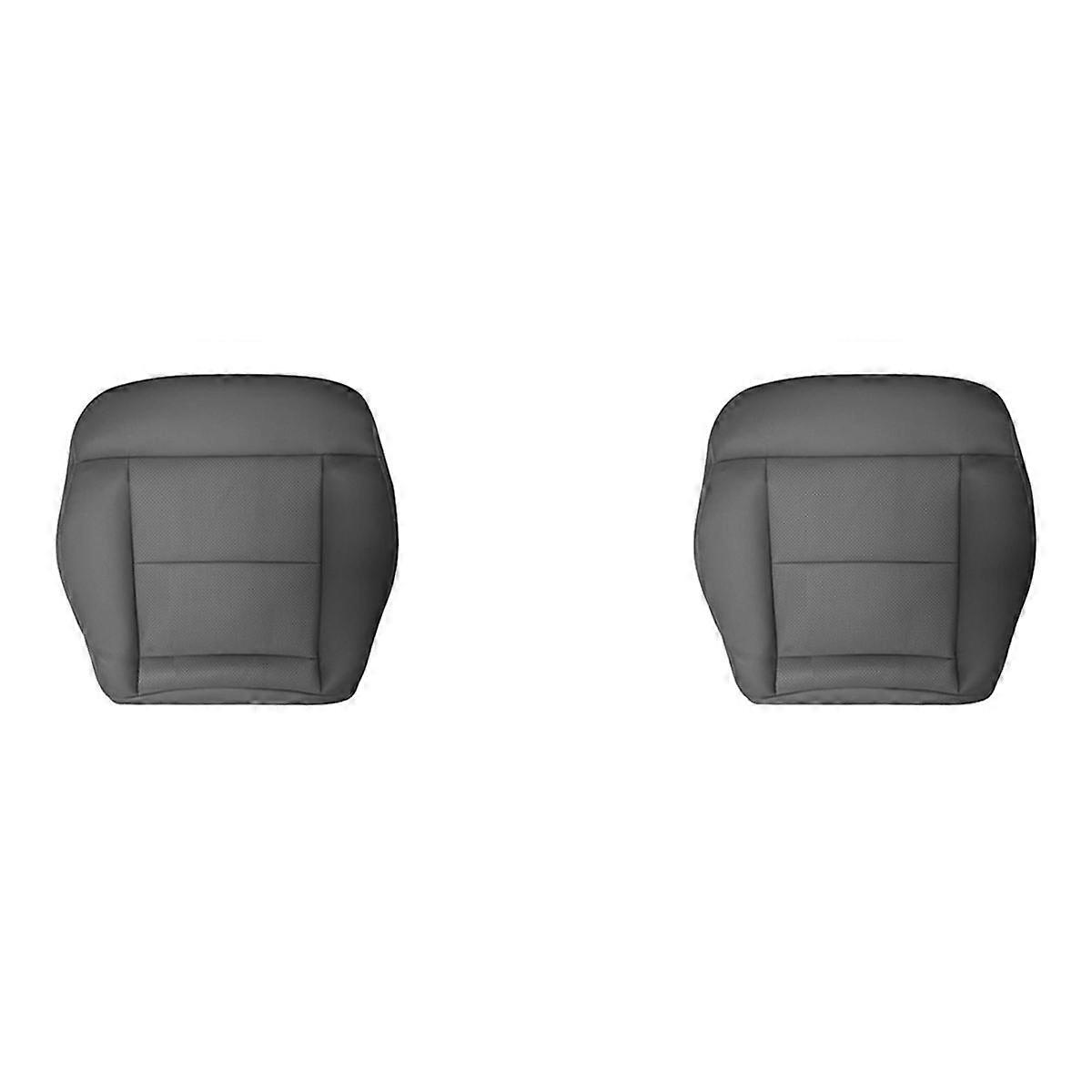 2X Car Front Driver Side PU Leather Seat Cushion Bottom Seat Cover for 2010-2014 E350 E550 W212 Bla