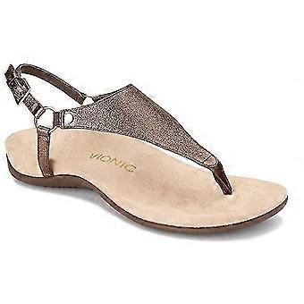 Womens Arch Support Sandals Orthotic Adjustable Thong Flip Flops Shoes Bronze 38-ZZY