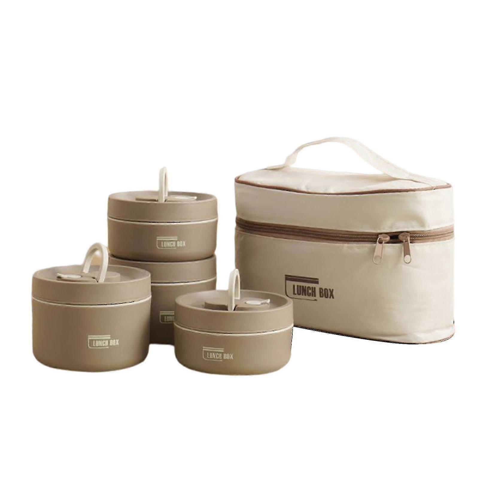 Portable Insulated Lunch Container Set Multi-layer Combination Picnic Lunch Box