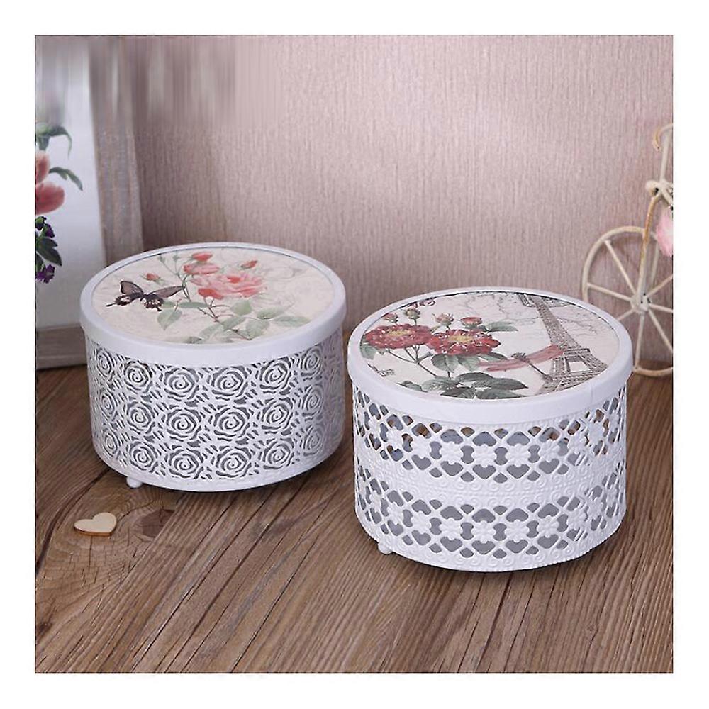 Table Decoration Hollow Iron Storage Box Candy Box Creative Gift