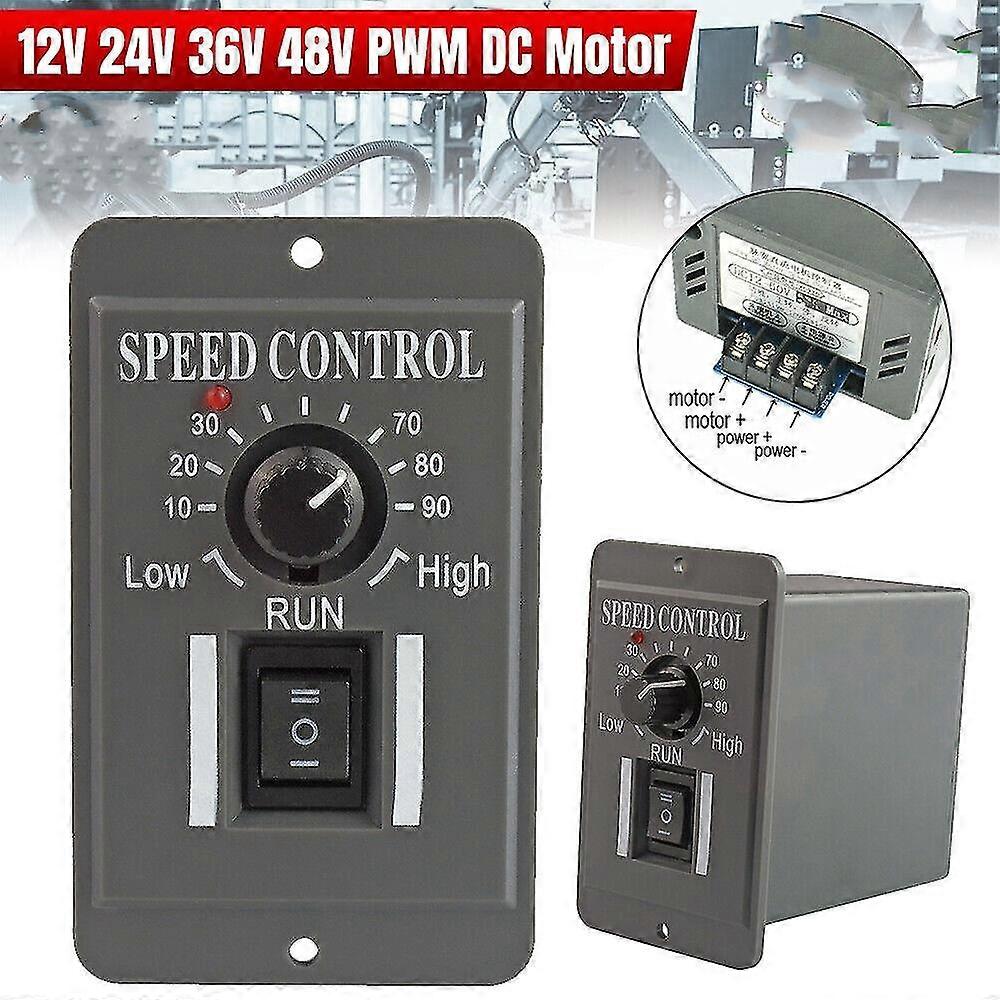 12V 24V 36V 48V PWM DC Motor Speed Controller Reversible Switch 40A Regulator