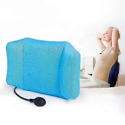 1Pcs Portable Inflatable Lumbar Support Cushion/ Massage Pillow for Travel Office Car Camping to Wais Back Pain ReliefBack & Lumbar Support Cushions