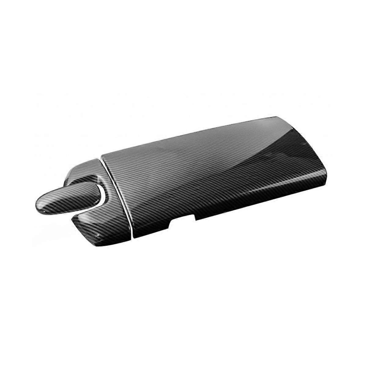 Carbon Fiber Texture Center Console Armrest Box Phone Cover Dial Pad Housing for S Class W221 2007-2013