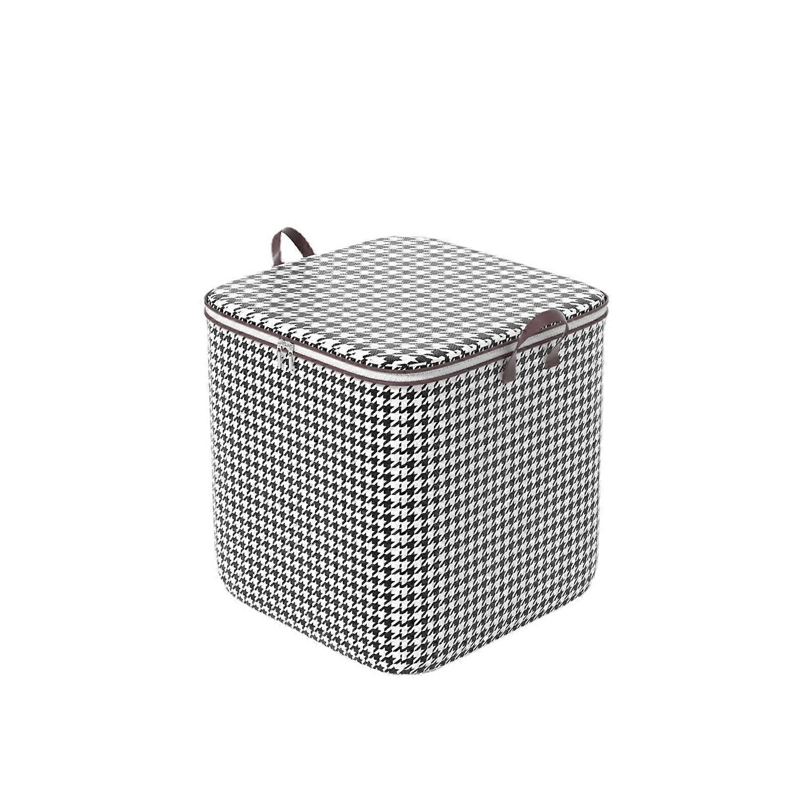 Quilt Storage Bag Foldable Storage Box Zipper Closure Clothes Organizer