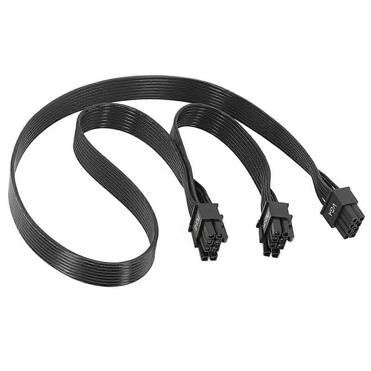 Napájecí kabel PSU VGA 8pin samec na duální PCIe 8 (6+2) pinový samec PCIe GPU pro G1 G2 G3 G+ G5 G6 GT GA P2Modular Power