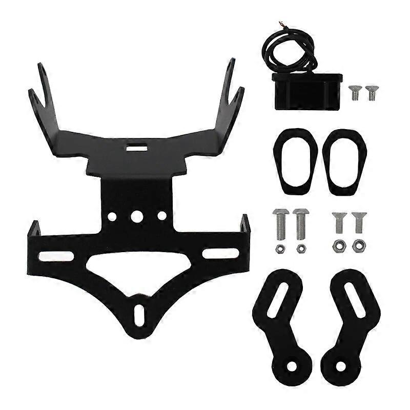 Support Plaque Immatriculation Moto - Pour Honda CB650R CBR650R 2021-2022 | Aluminium Noir