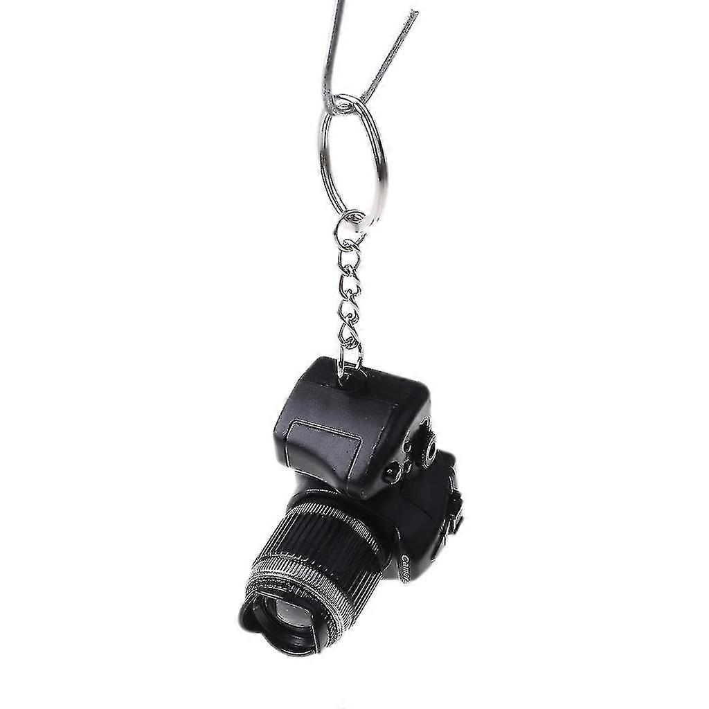 Mini Digital Reflex Dslr Camera Led Flash Shutter Sound Keychain