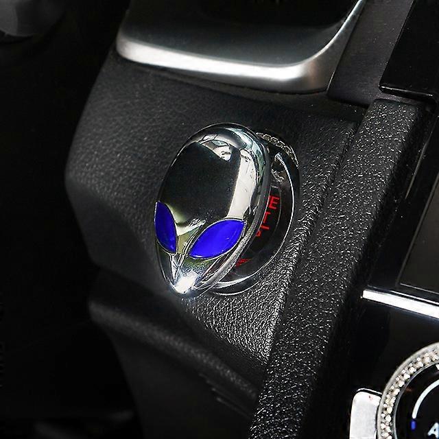 Car Engine Ignition One-key Start Stop Push Button Switch Button Protective Cover Sticker Auto Interior Alien Decor Accessories