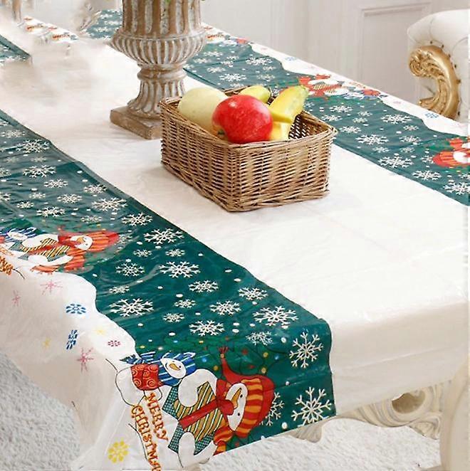 Christmas Red Anti-Stain Tablecloth - Size: Rectangle 110x180cm(D