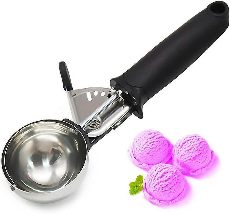 2025 Suitable Ice Cream Scoop with Trigger, Stainless Steel Ice Cream Scoop, Ice Cream Scoop