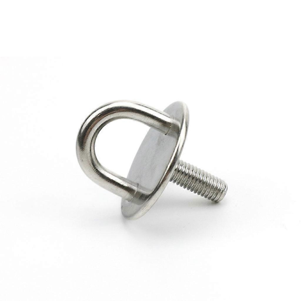 Pad Eye Plate with Enclosed Hook Staple Ring Hook Loop U-Shaped Design Hanger