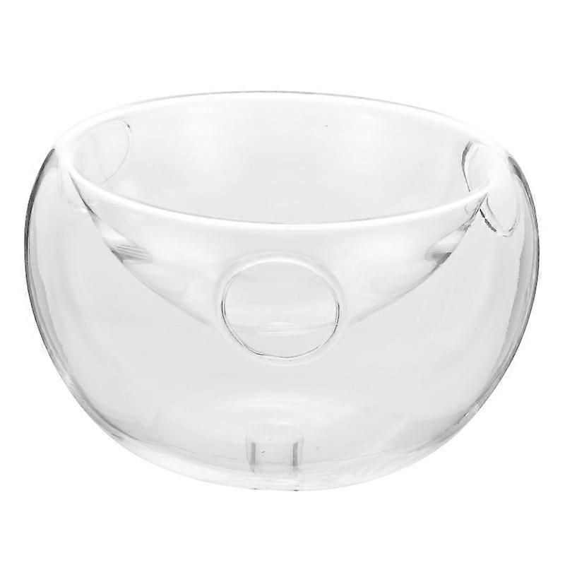 1pc Dry Ice Creative Tableware Double Salad Transparent Bowl for Restaurant