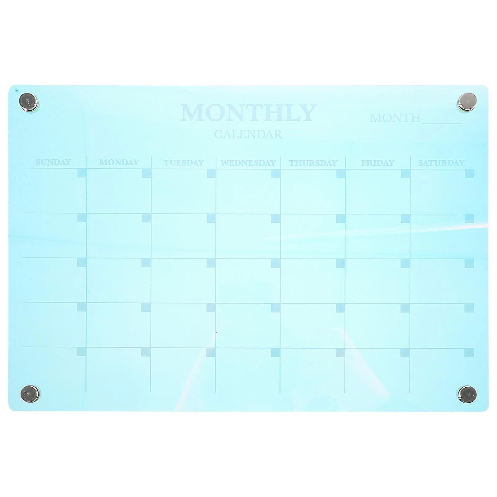1 Set of Acrylic Planner Board Monthly Planner Calendar To Do List Board for Kitchen Planning Board