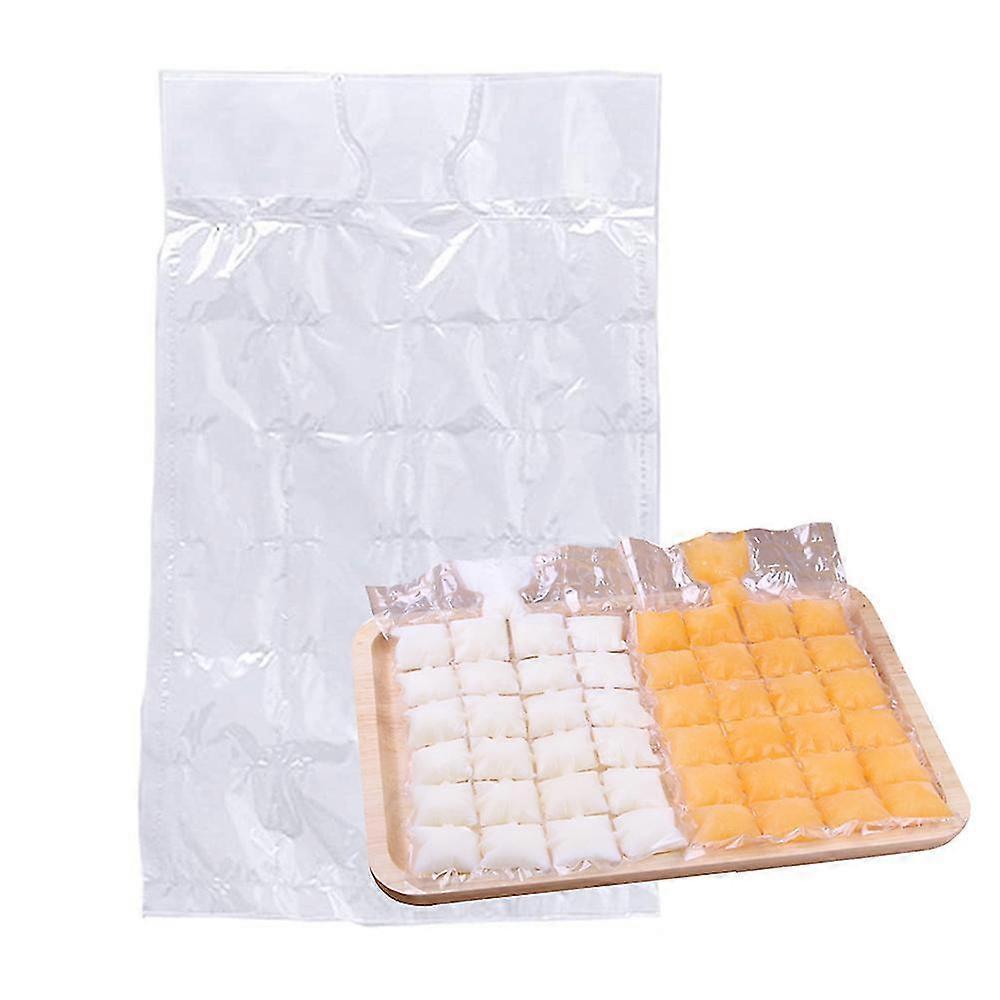 10 Sets Of Disposable Ice Cube Bags Stackable Easy Release Ice Cube Mold Trays Frozen Ice Packs 2400 Ice Cubes