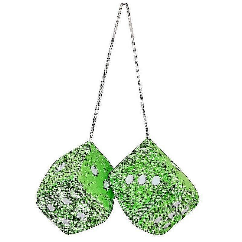 Multicolor Plush Dices Car Hanging Pendant New Year Dice Velvet Dice Model Decoration Rearview Mirrors Styling