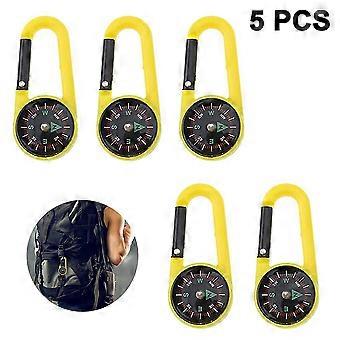 Plastic kompas clips party gunsten, outdoor speelgoed, camping benodigdheden, 5pcs