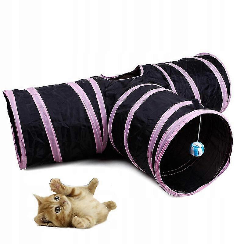 Cat Tunnel 3 Way Pet Play Tunnel Collapsible Tunnel