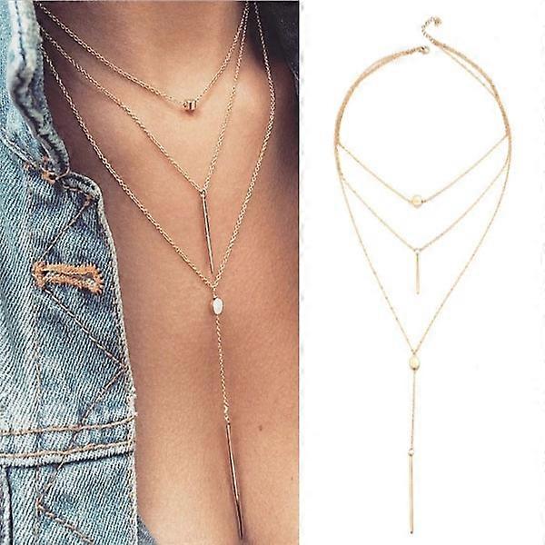 Delysia King Multi-layer small dot necklace