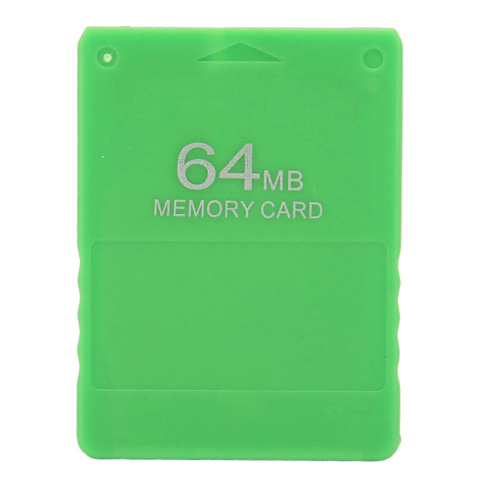 64MB Gaming Memory Card High Speed FMCB1.966 Video Game External Data Card for PS2Green