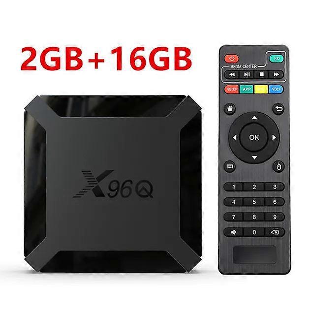 Smart X96q Android 10.0 Tv 2gb 16gb Allwinner H313 Quad Core 4k 60fps H.265 2.g Wifi Media Player Set Top Box