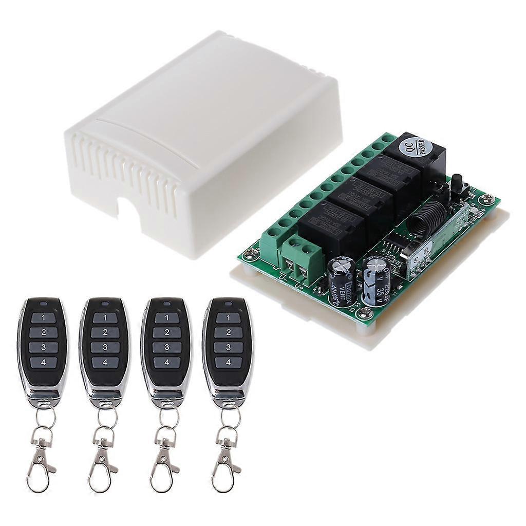 RF Wireless Remote Control Switch 433MHz 4CH Modul receptor Transmițător Telecomandă