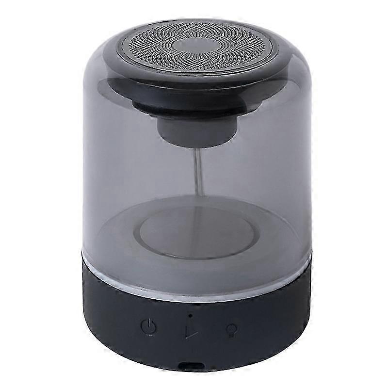 Wireless Stereo Speaker with Transparent Design, Breathing LED Light, TWS Bluetooth 5.0, TF Card &