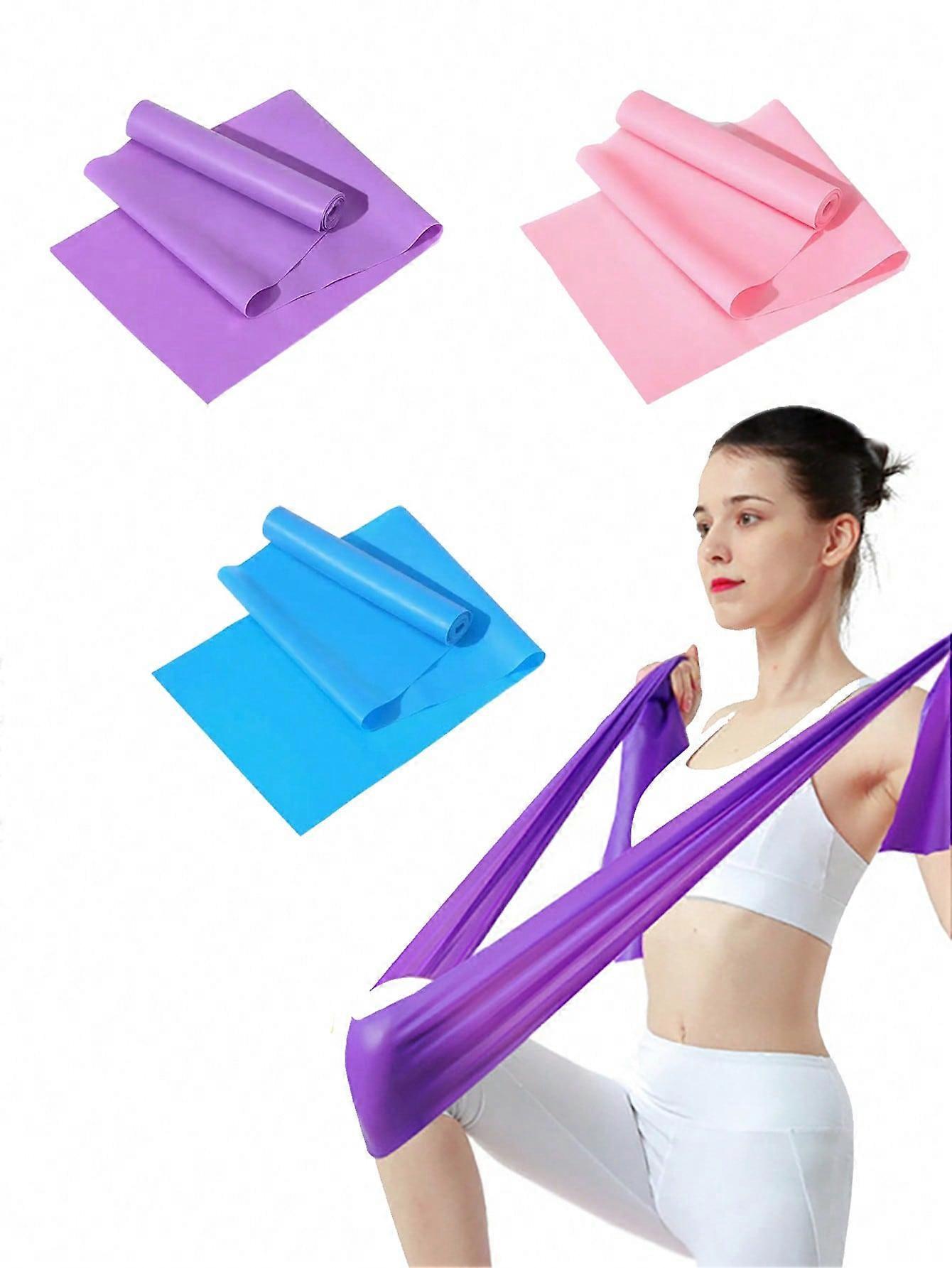 1pcシリコーン弾性抵抗バンドフィットネスラテックステンションベルトストレッチトレーニングヨガピラティスアクセサリー機器自宅またはジムのボディワークアウト、PHY