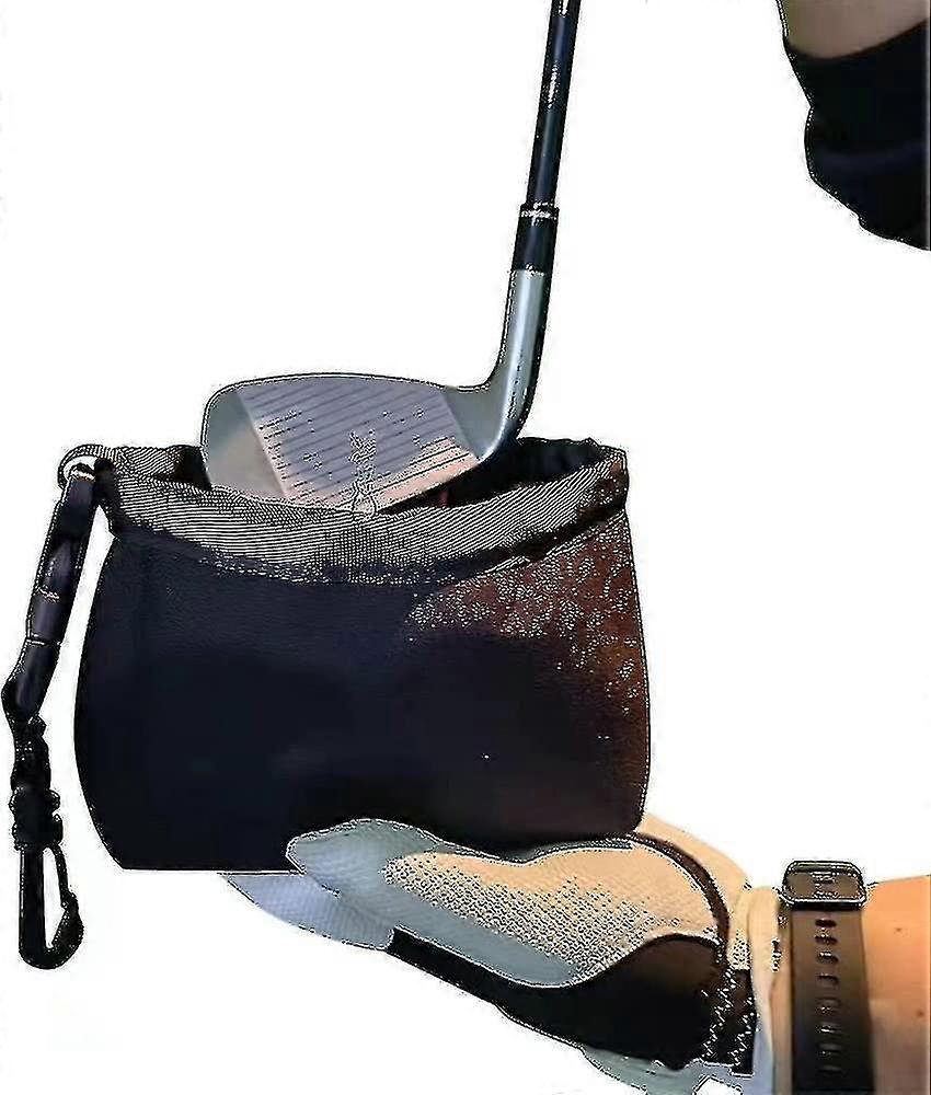 Golf And Golf Ball Cleaning Bag Cleans Grooves